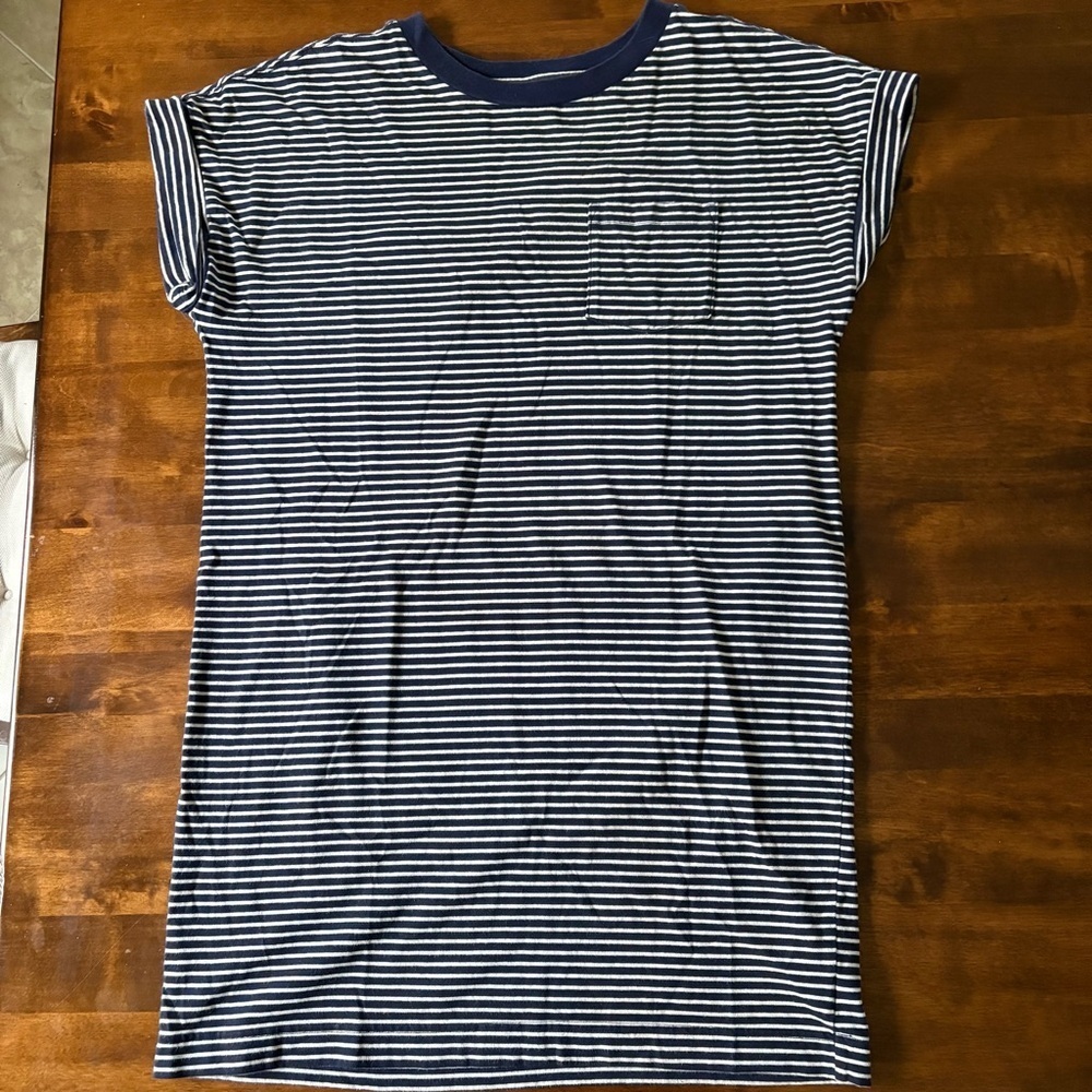 GAP Navy and White Striped Mini Dress size MP